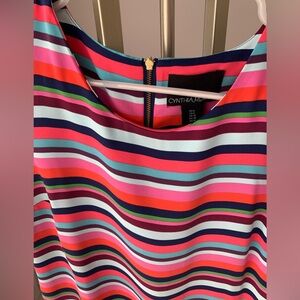 Bold colored Striped shift dress